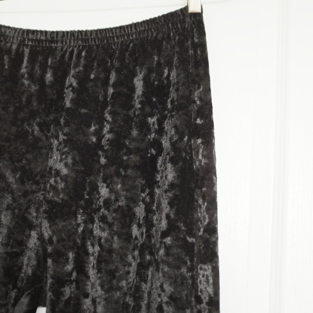 COPY - Giani Feroti lady line black velvet pants size S - Picture 7 of 9